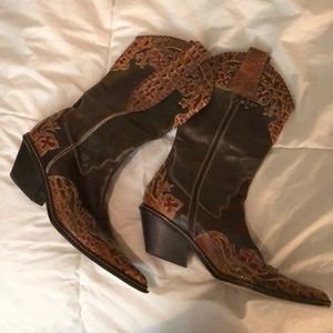 Donald J. Pliner Italian Leather Western Boot